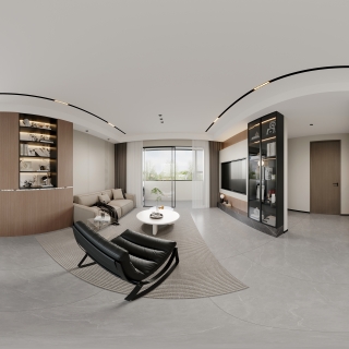 现代客餐厅全景