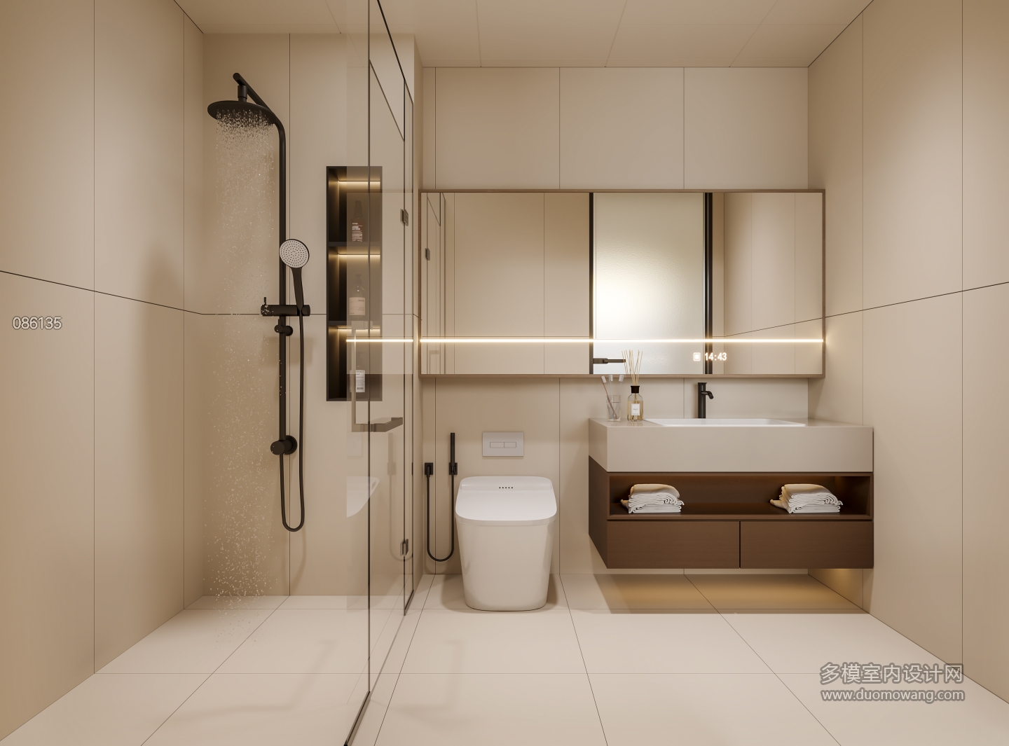 中古风次卧卫生间