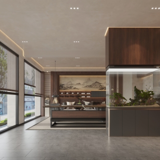 新中式会所茶室