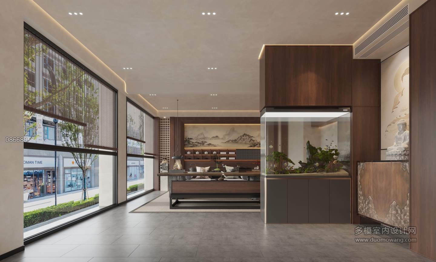 新中式会所茶室