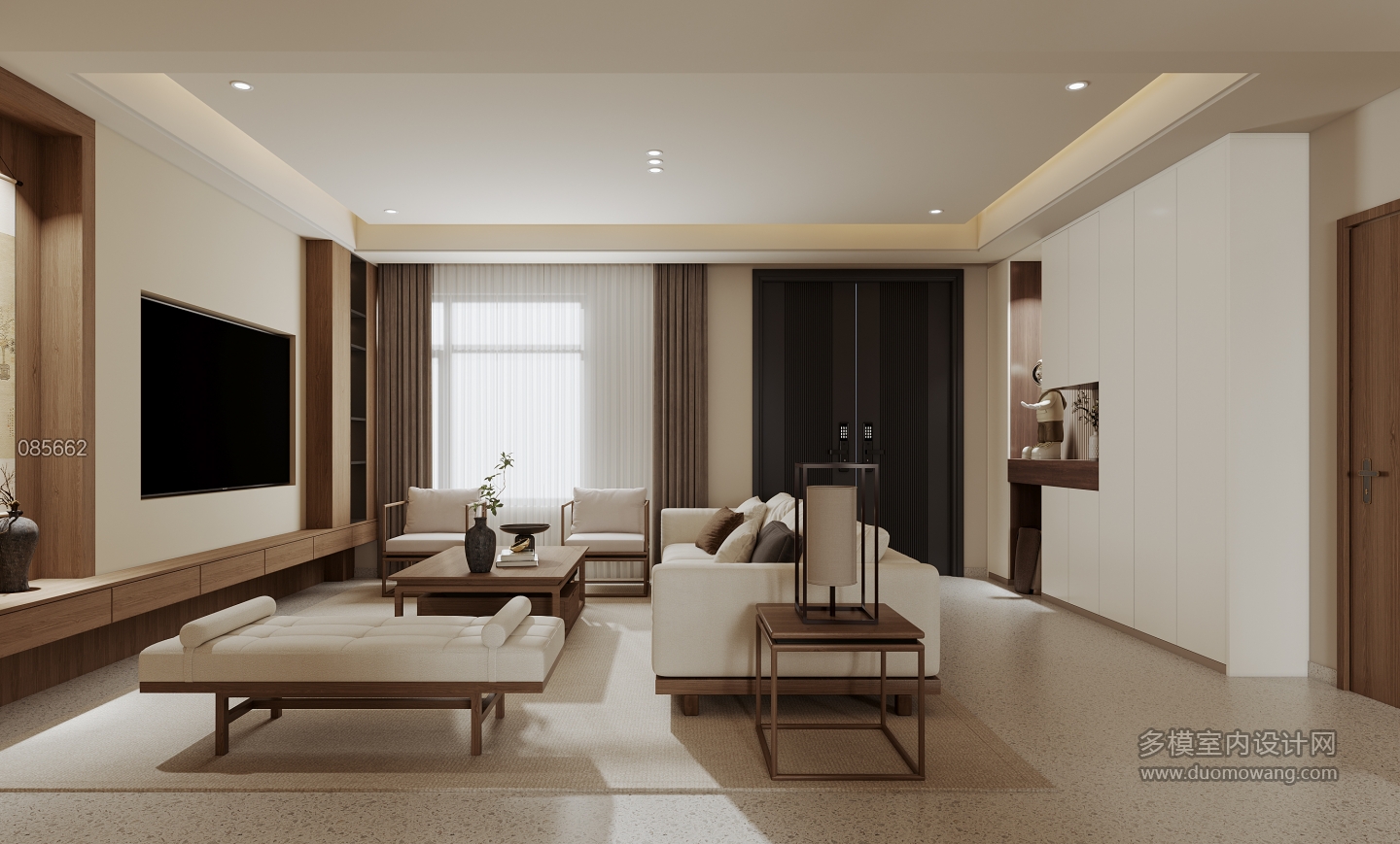 新中式一层客厅