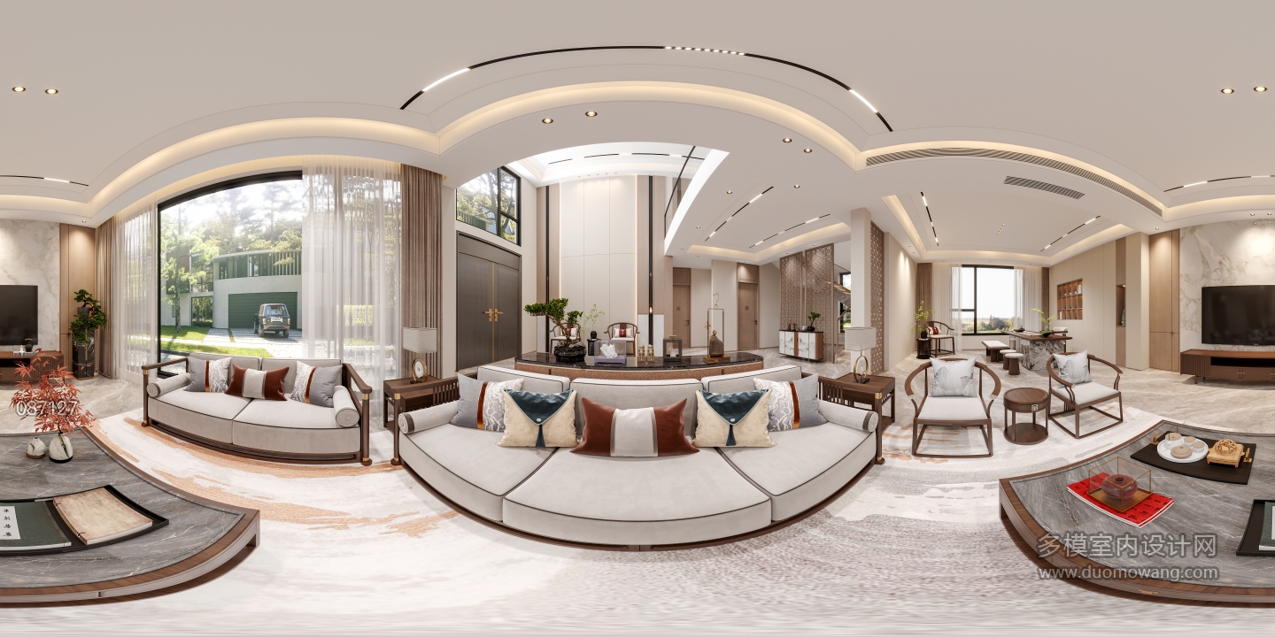 新中式客餐厅全景