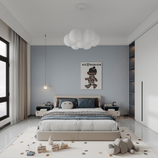 现代二层男孩房