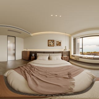 中古风主卧全景