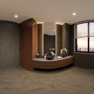 现代卫生间全景