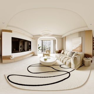 现代客餐厅全景