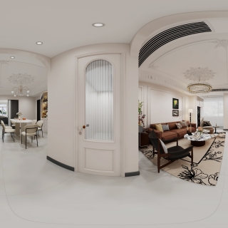 法式客餐厅全景