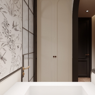 法式复古 次卫 储物柜 静态