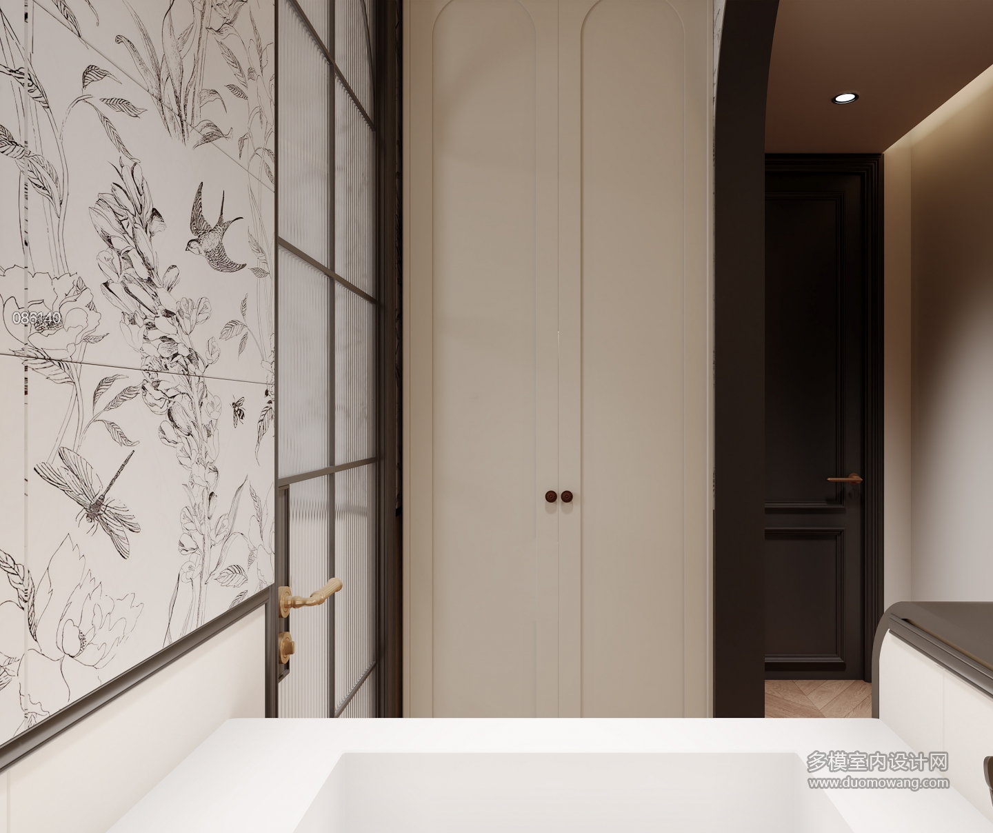 法式复古 次卫 储物柜 静态