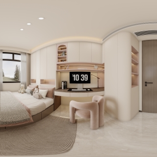 现代-女孩房2全景