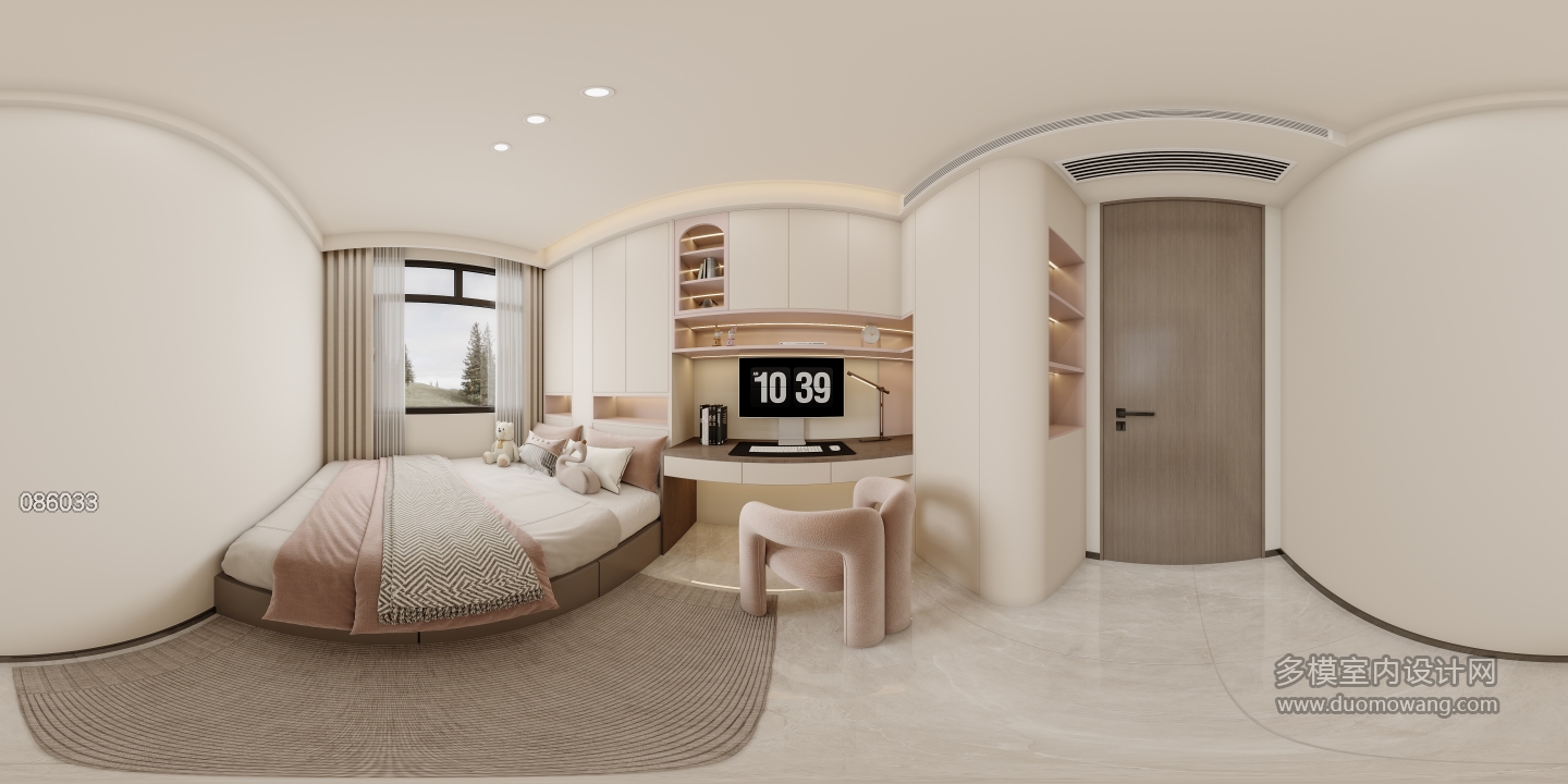 现代-女孩房2全景