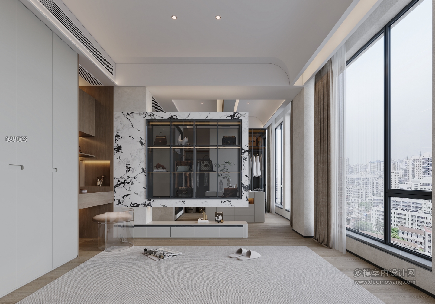 现代主卧室2特写1