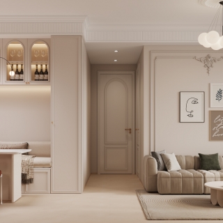 法式-沙发背景墙