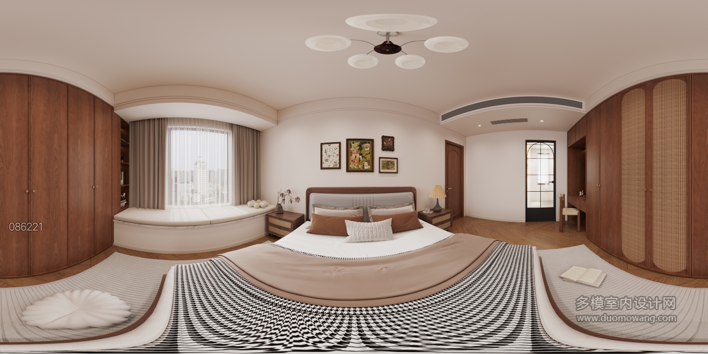 复古主卧全景