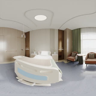 现代医院病房全景