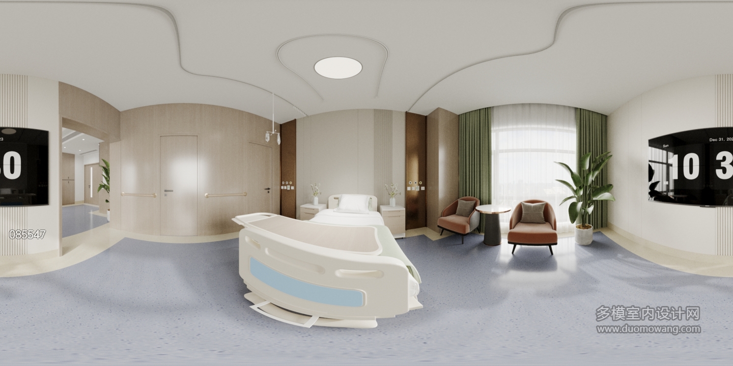 现代医院病房全景