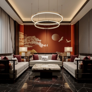 新中式沙发包房1