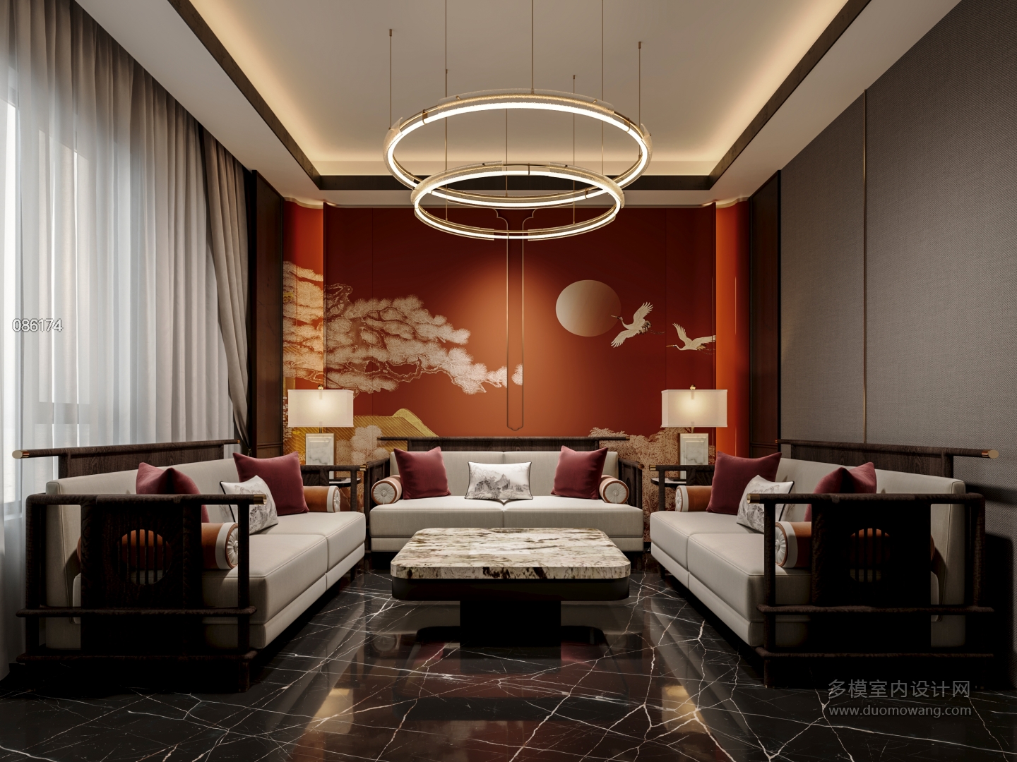 新中式沙发包房1