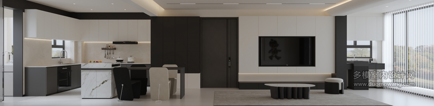 现代 客餐厅 单张1