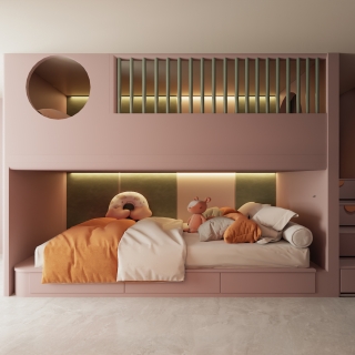 法式二楼卧室单张