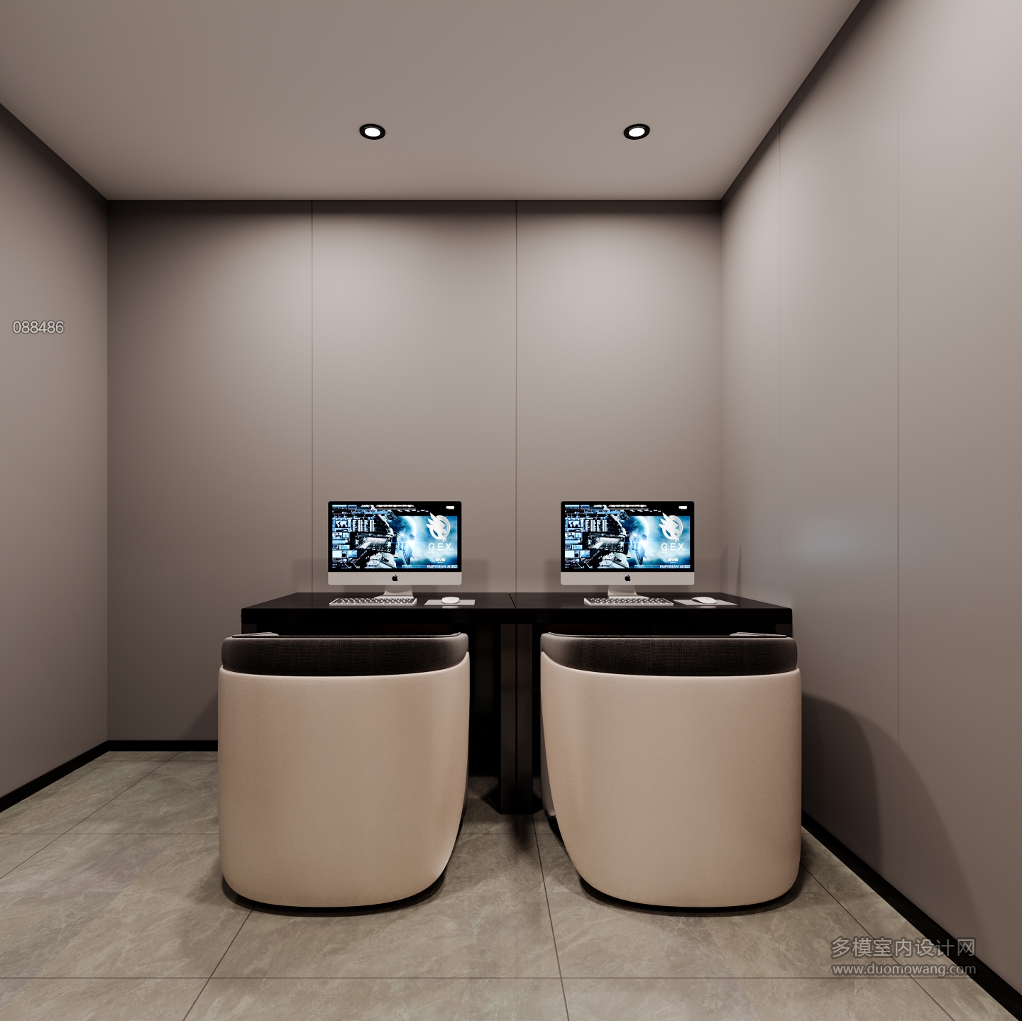 现代五河网咖双人包一