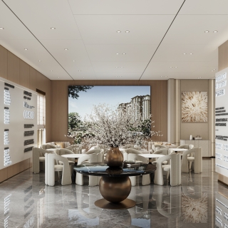 现代售楼部会客区