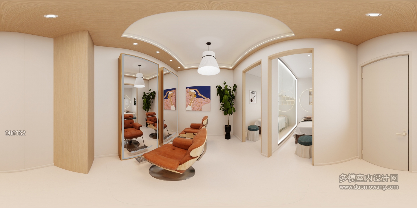 现代原木-美容院双人VIP