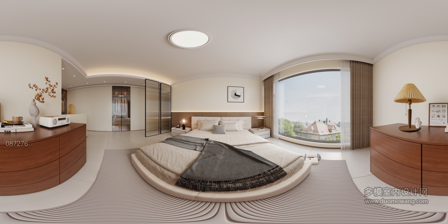 现代中古主卧全景