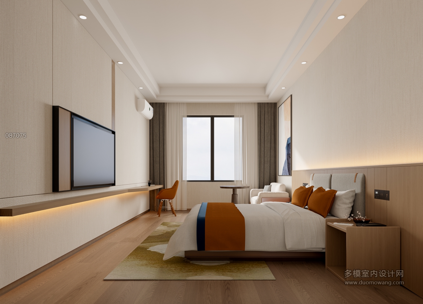 现代酒店大床房