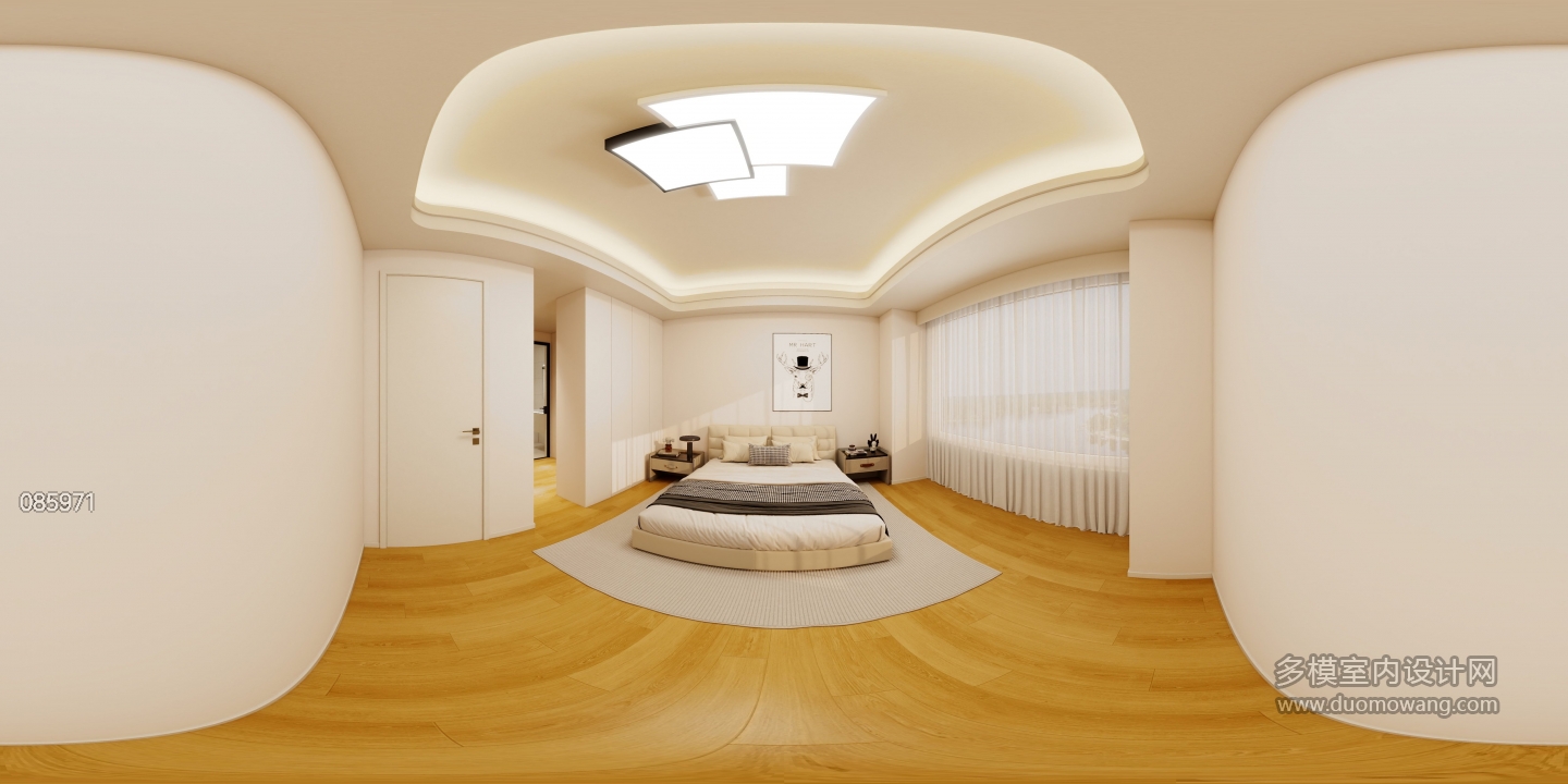 原木奶油风主卧