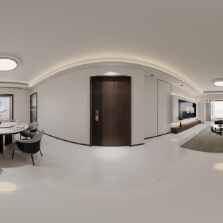 现代客餐厅全景