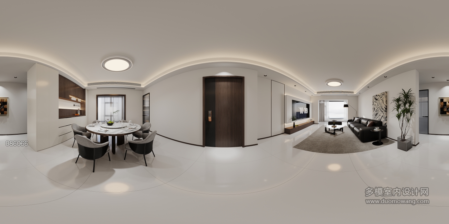 现代客餐厅全景