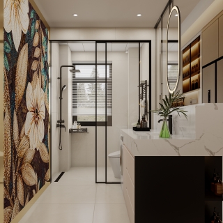 现代-卫生间特写2