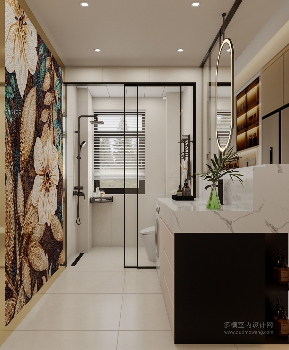 现代-卫生间特写2