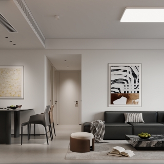 现代风格沙发背景特写