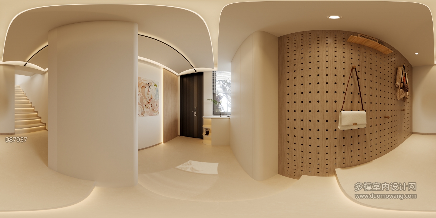 现代一楼入户全景