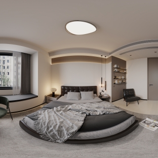 现代全景-卧室