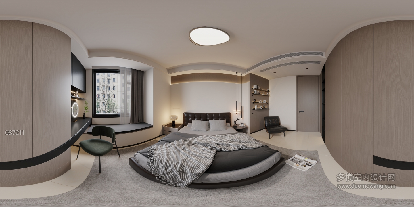 现代全景-卧室