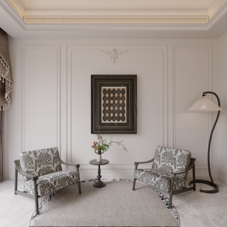 法式客厅二楼单张