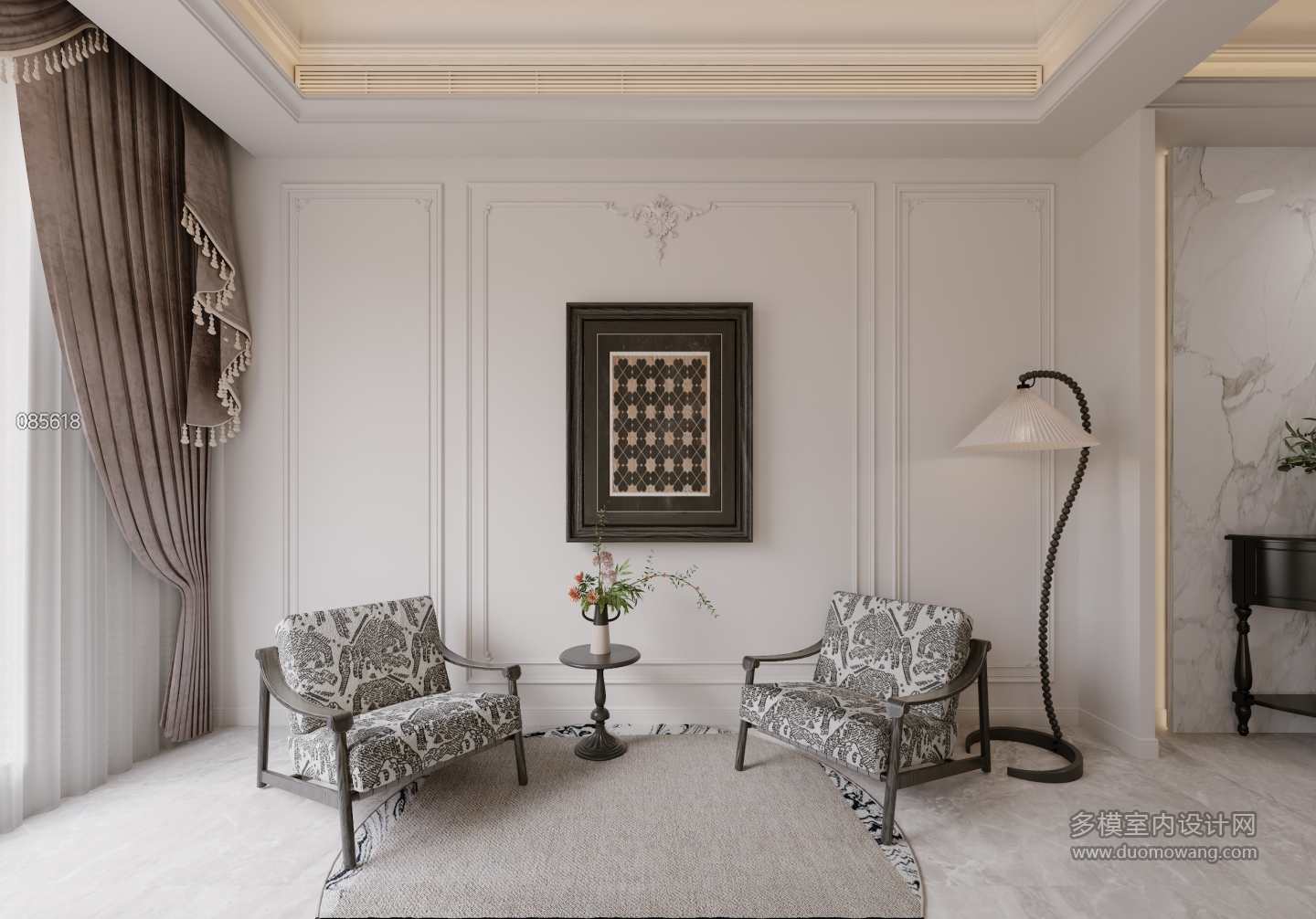 法式客厅二楼单张