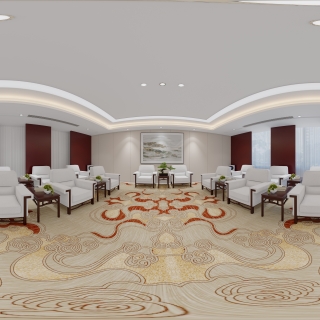 现代接待室全景