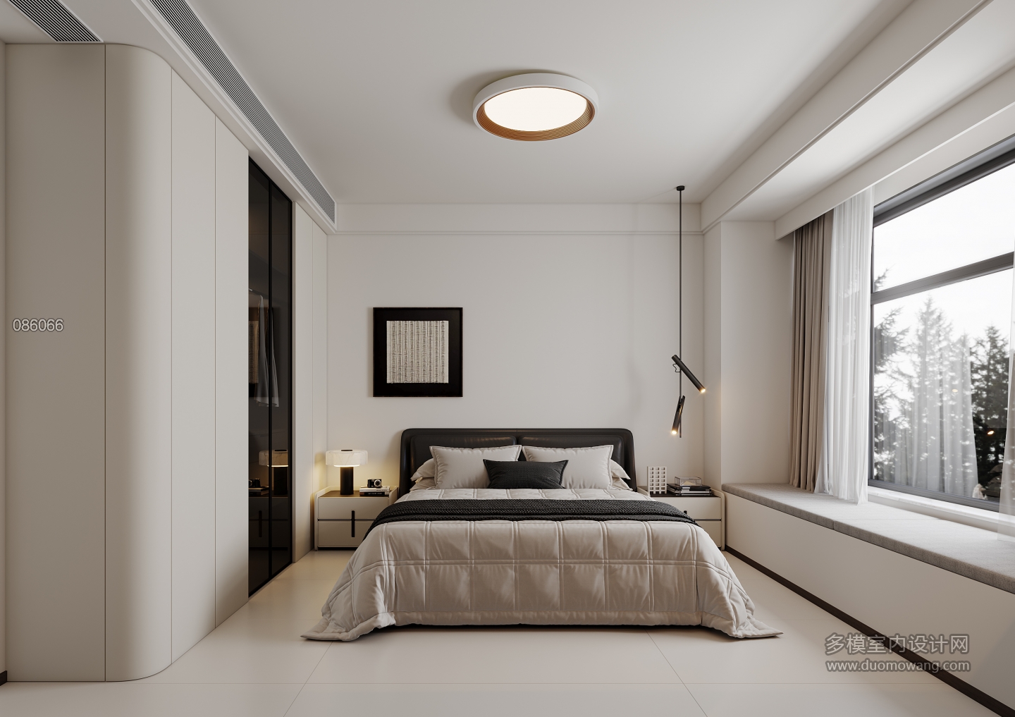 现代书房兼次卧