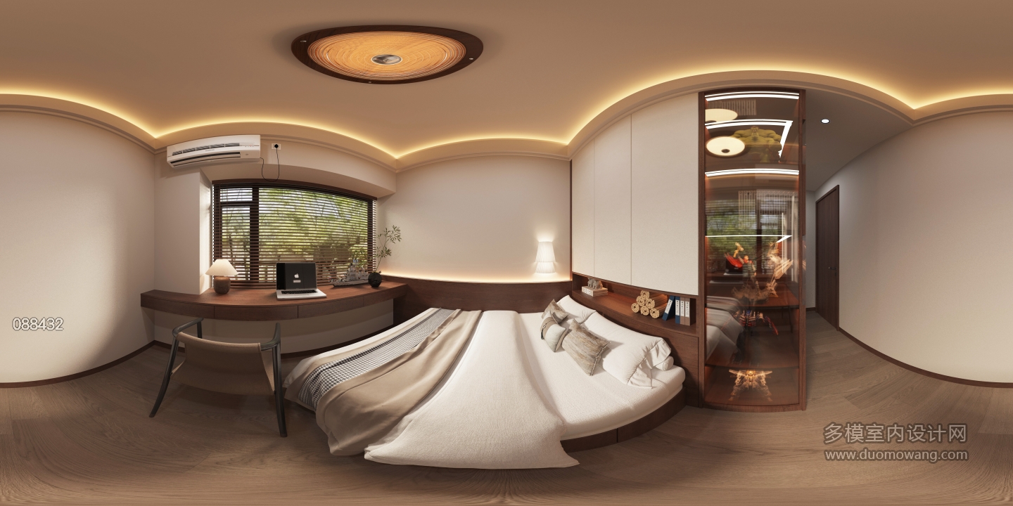 宋式家装 卧室全景