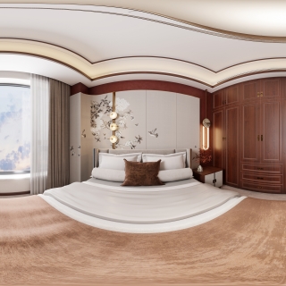 新中式女儿房全景