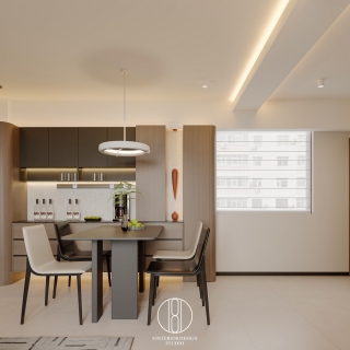 现代客餐厅静态 餐边柜