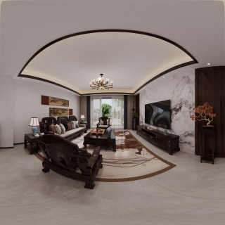 中式客餐厅全景