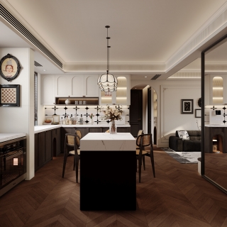 法式复古 餐边柜 静态