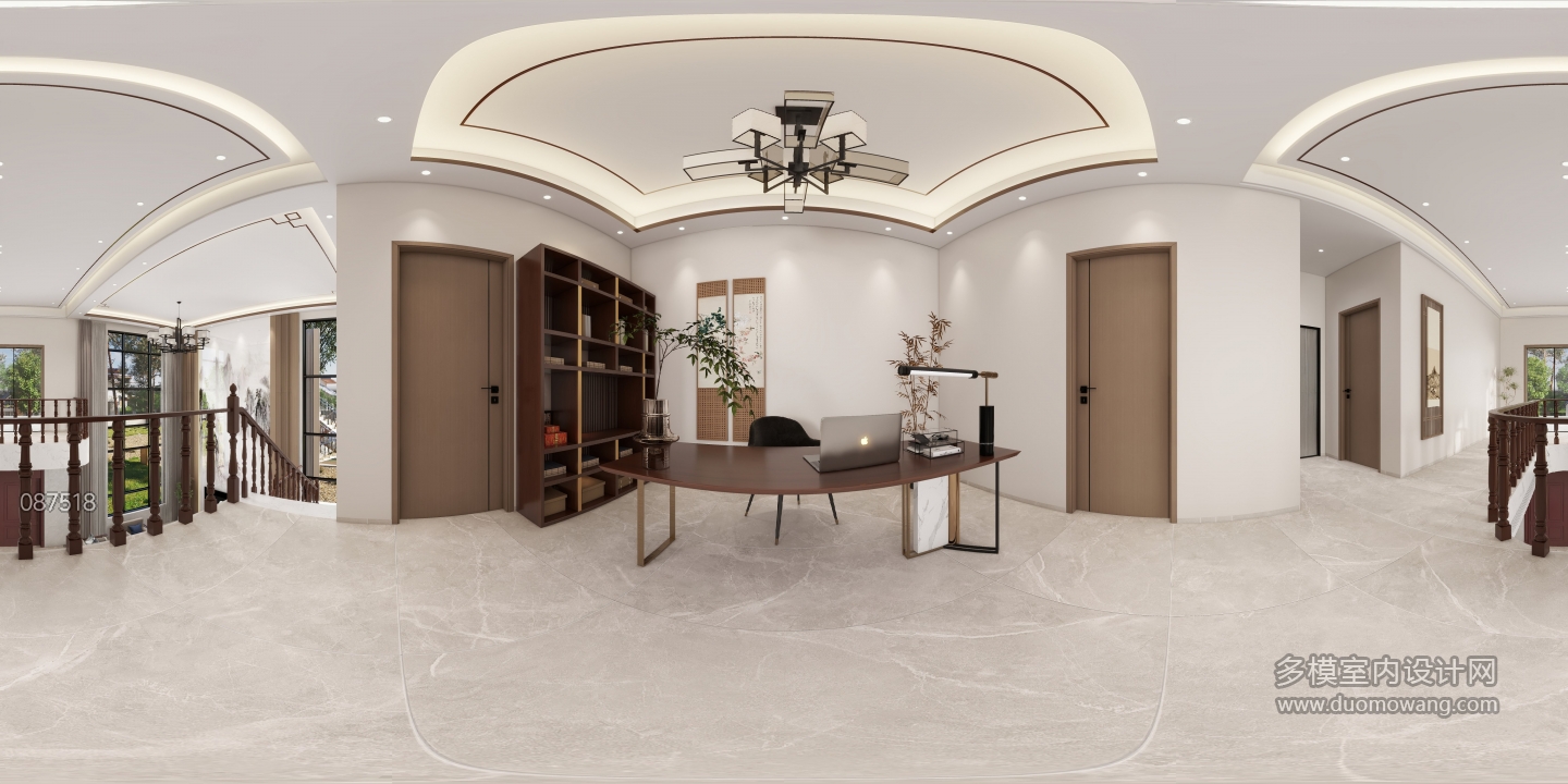 新中式-二楼客厅