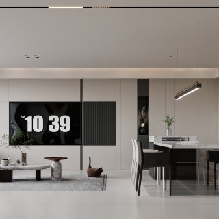 意式电视背景特写