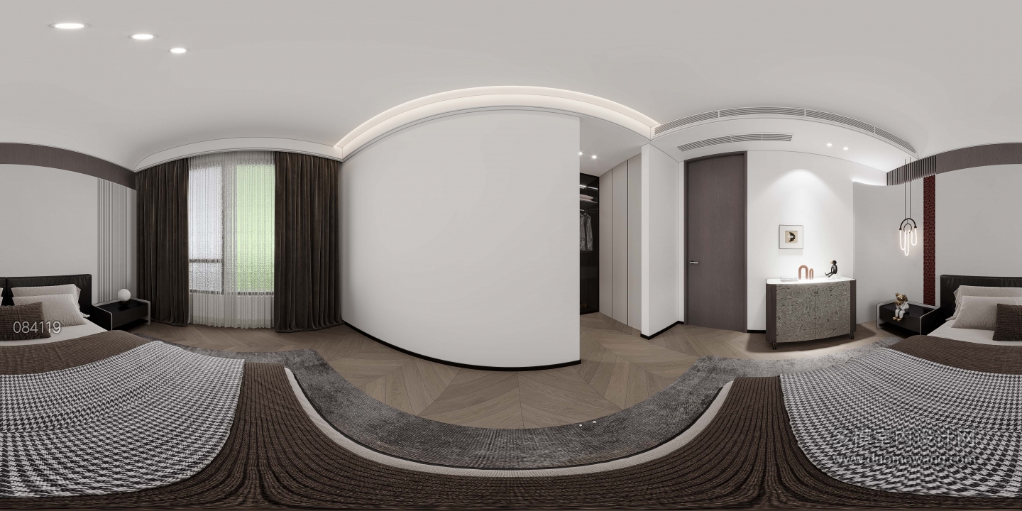 现代2楼主卧全景